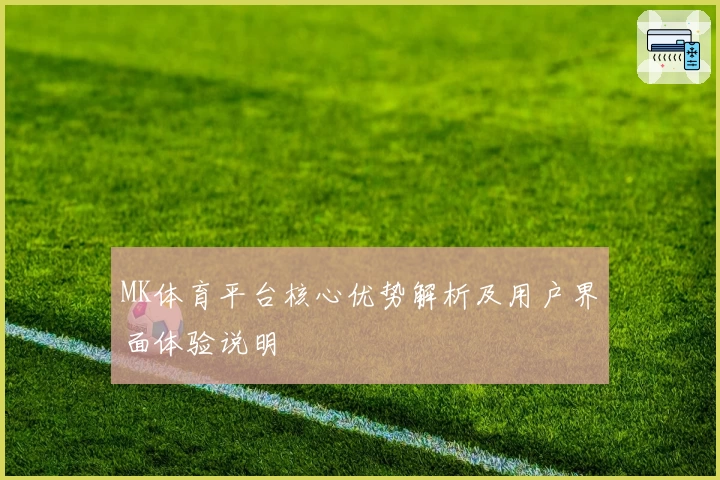 MK体育平台核心优势解析及用户界面体验说明